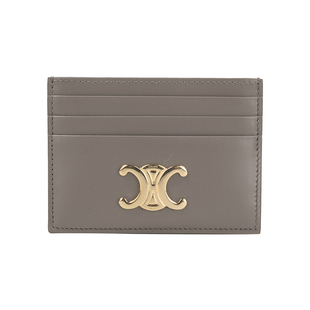 CELINE赛琳女Triomphe休闲标志亮面小牛皮卡包女士2025年新款