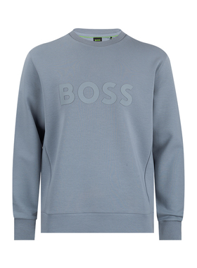 Hugo Boss雨果-博斯男经典logo贴花全棉套头卫衣男士2026新款XY