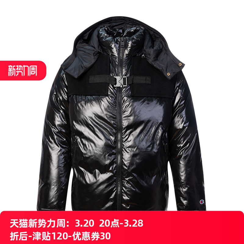CHAMPION休闲拉链连帽棉衣棉服男士冬季XY降价