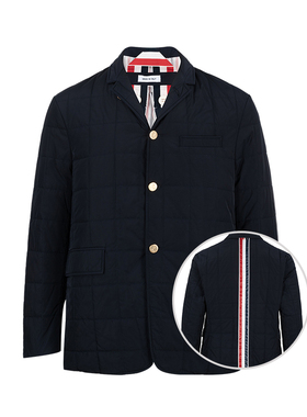 Thom Browne汤姆布朗男保暖防寒三条纹羽绒服男士冬季精选