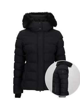 MOOSE KNUCKLES/慕瑟纳可女拉链可脱卸帽长袖羽绒服女士新款XY