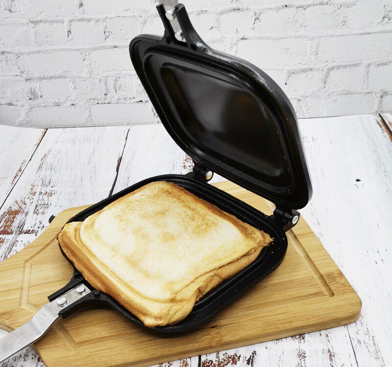 不粘三明治烤盘吐司模具蛋糕烧烤烘焙煎蛋双面不沾锅烤面包早餐锅