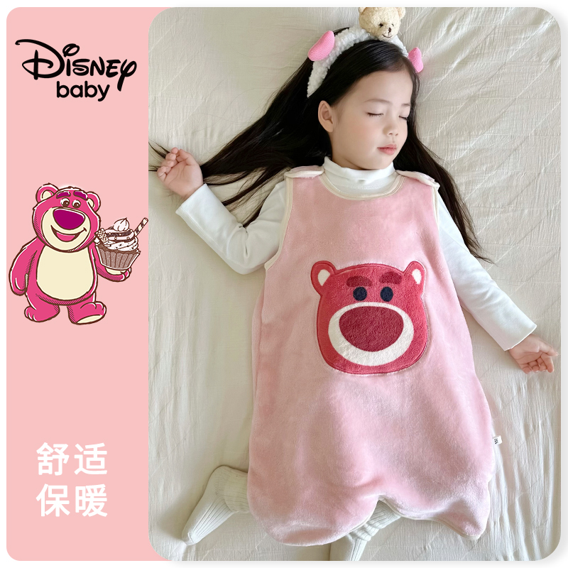 迪士尼儿童无袖珊瑚绒家居裙