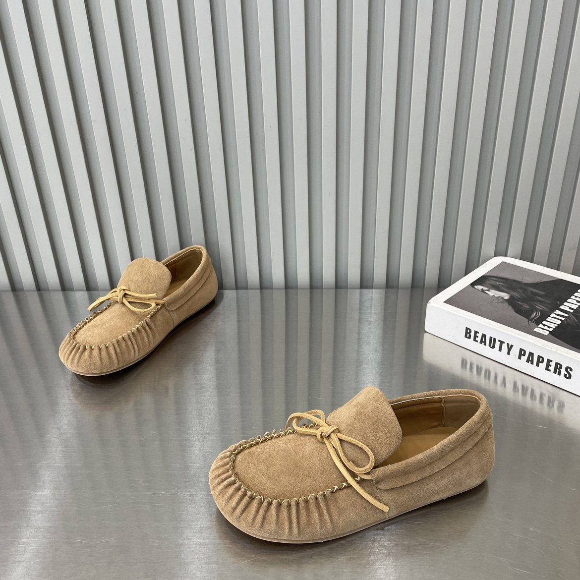 TTRR2026春季新款圆头平底豆豆鞋英伦风复古磨砂皮蝴蝶结时尚女鞋,女鞋,乐福鞋（豆豆鞋）,淘宝优惠券,粉丝福利购,淘宝优惠卷