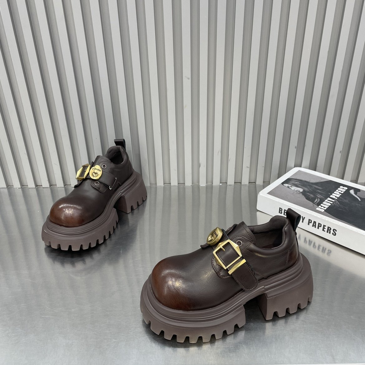 2026春季新款圆头厚底乐福鞋女英伦风复古百搭休闲鞋时尚爆款女鞋,女鞋,棉鞋,淘宝优惠券,粉丝福利购,淘宝优惠卷