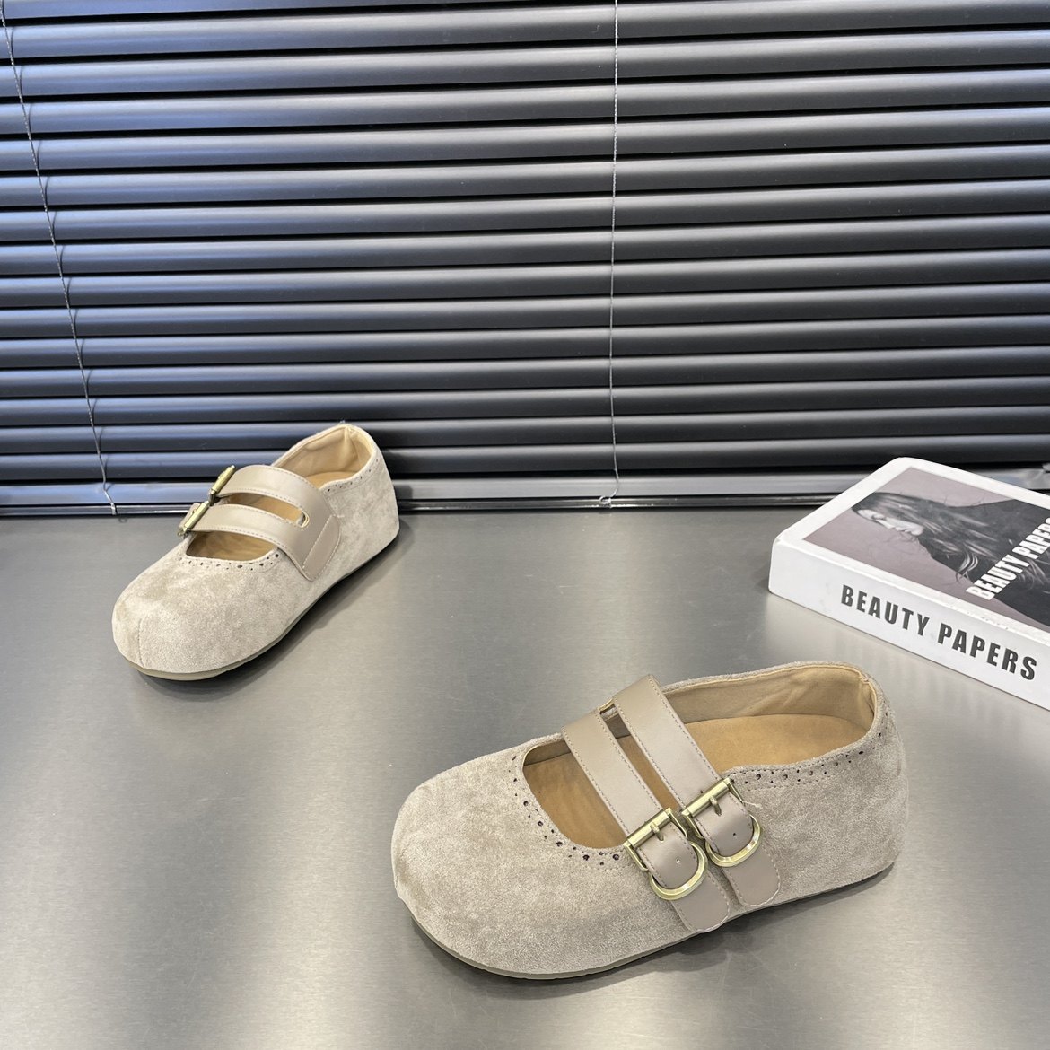2026春季新款魔术贴皮带扣勃肯鞋复古浅口圆头厚底百搭玛丽珍鞋,女鞋,棉鞋,淘宝优惠券,粉丝福利购,淘宝优惠卷