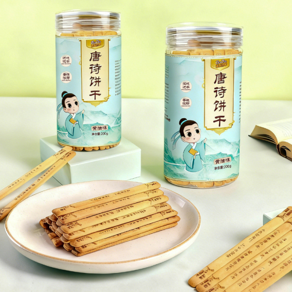 唐诗饼干好运上上签黄油饼干诗词古诗学生趣味早教聚会玩饼干200g