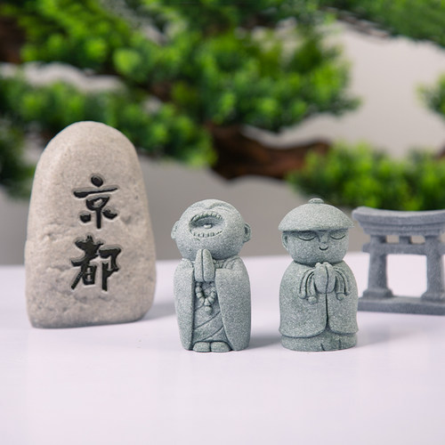 佰色居青砂石摆件装饰新中式
