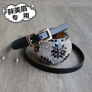 加长皮带女真皮大码针扣胖MM黑色ins风百搭配裙子装饰细腰带200斤
