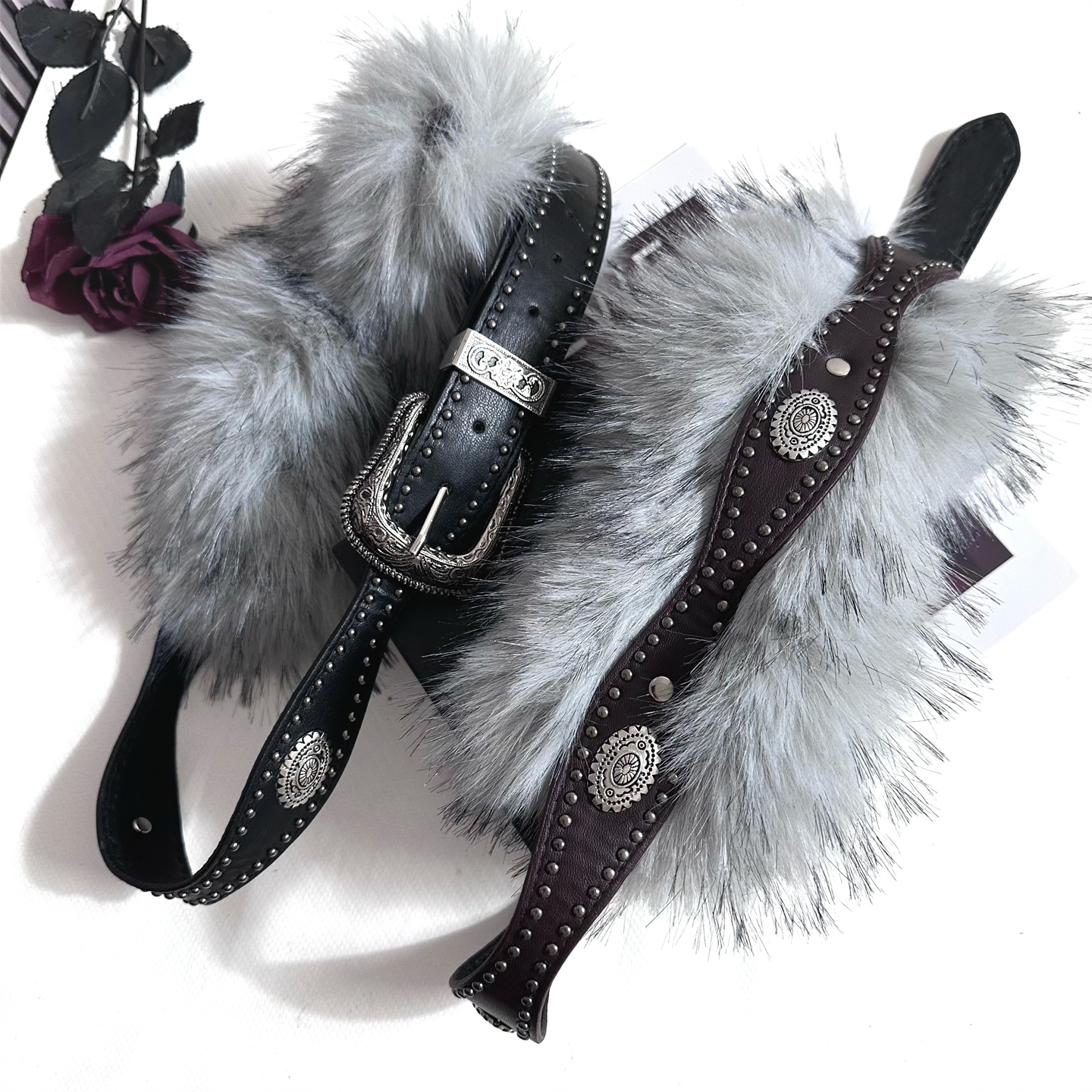 美式铆钉腰带女款小众y2k设计感