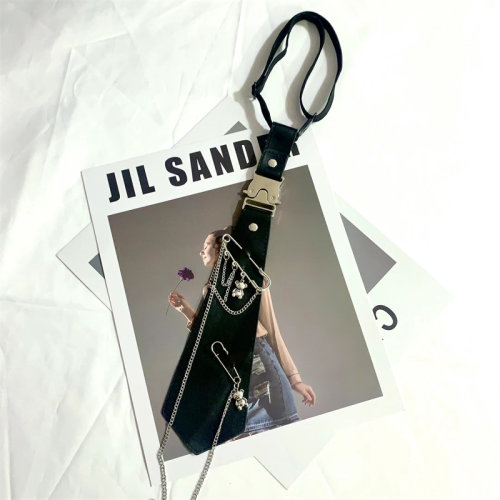 其他皮质皮革朋克风免打jk领结