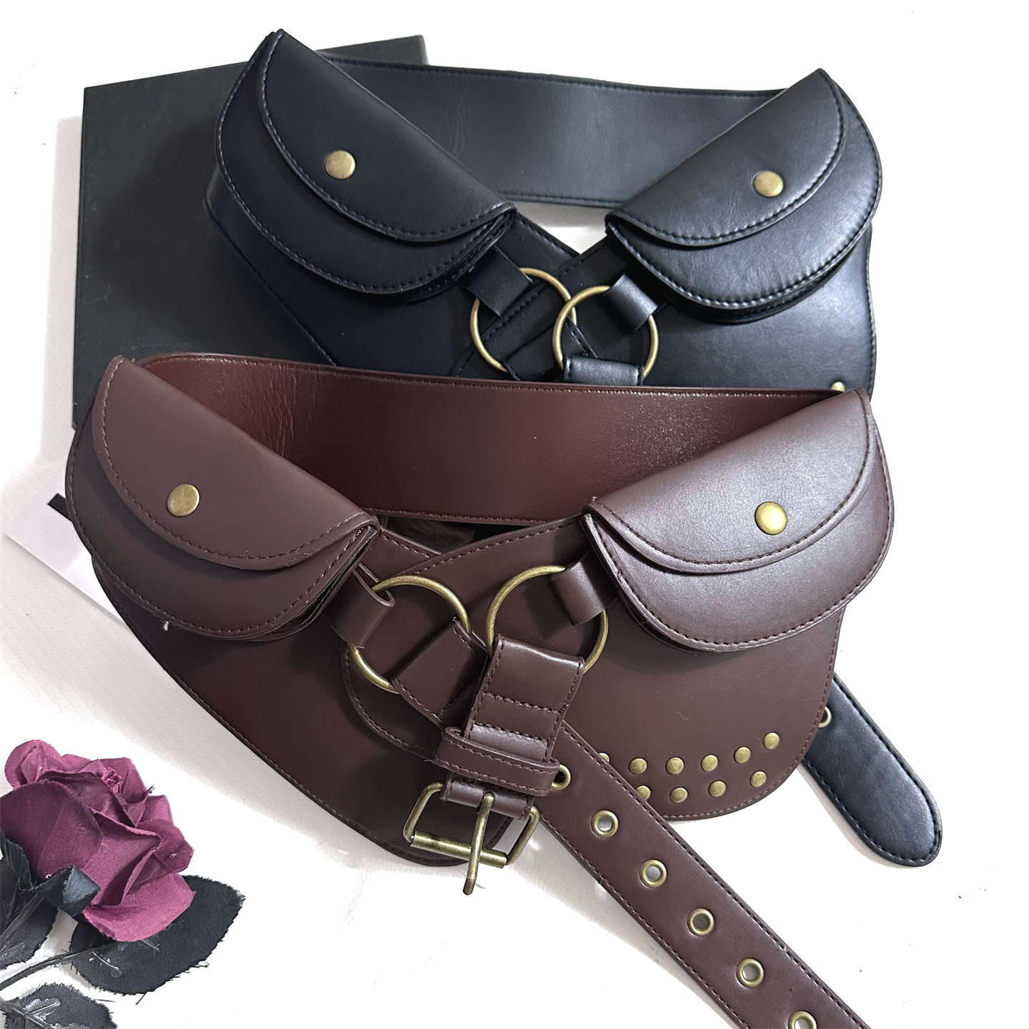 朋酷牛仔风金属扣皮带腰包复古个性不规则腰带新品辣妹风穿搭腰封,服饰配件/皮带/帽子/围巾,腰带/皮带/腰链,淘宝优惠券,粉丝福利购,淘宝优惠卷