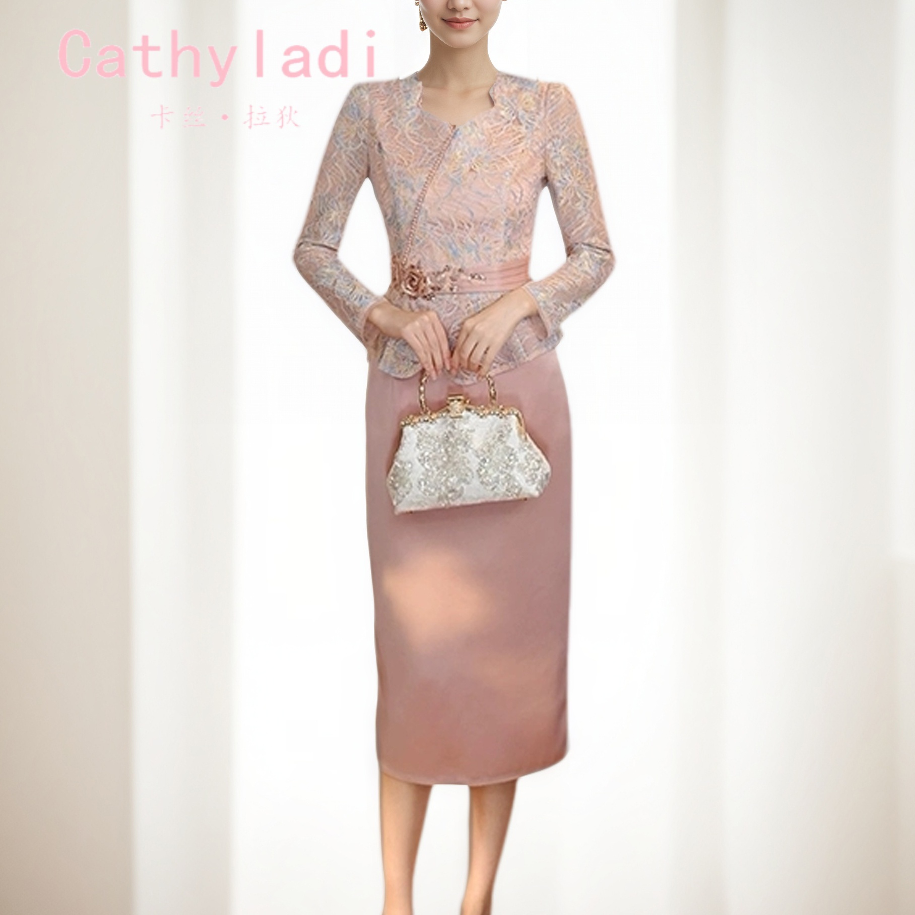 CATHYLADI新中式温柔国风连衣裙