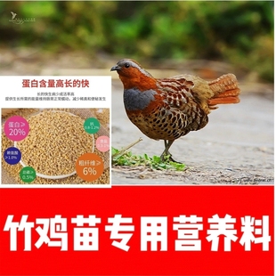 正宗竹鸡苗饲料小竹鸡通用高蛋白营养颗粒料好消化易吸收一斤包邮