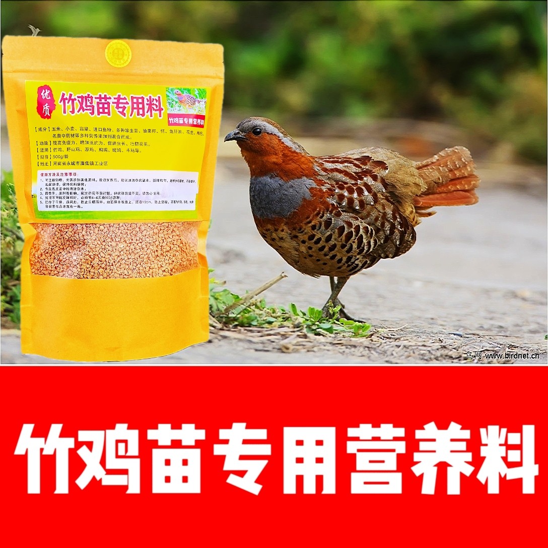 正宗竹鸡苗饲料小鸡苗通用高蛋白颗粒营养料易消化促吸收一斤包邮