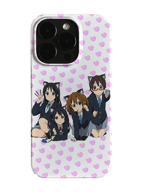 轻音少女动漫二次元艺术小众适用高级感卡通iPhone16pro+苹果15promax菲林手机壳新款13/1214proVIVO90