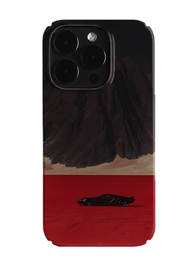 黑色跑车艺术小众适用高级感卡通iPhone16pro+苹果15promax菲林手机壳新款13/1214proVIVO90