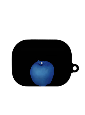 蓝色苹果艺术适用苹果耳机保护套airpodspro2无线蓝牙耳机壳三代airpod二代ipod耳机套airpods3菲林