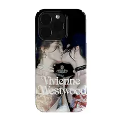 Kiss Me Ins Aesthetic Western Girl Artistic Vintage Minimalist Cartoon iPhone 14 Pro/15 Pro Max Film Phone Case for 13/12 VIVO & 90 with Premium Feel