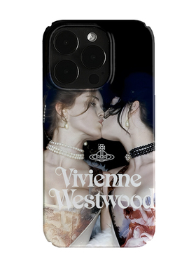 亲吻ins风欧美女孩艺术小众适用高级感卡通iPhone14pro+苹果15promax菲林手机壳新款13/12VIVO90