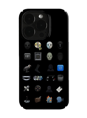 kanye侃爷表情符艺术小众适用高级感卡通iPhone16pro+苹果15promax菲林手机壳新款13/1214proVIVO90