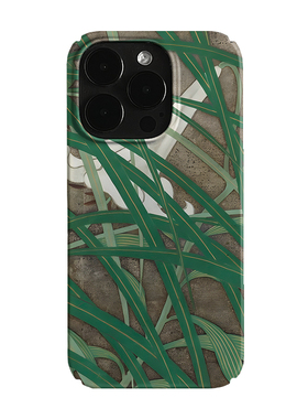 夏日绿色叶子艺术小众适用高级感卡通iPhone16pro+苹果15promax菲林手机壳新款13/1214proVIVO90