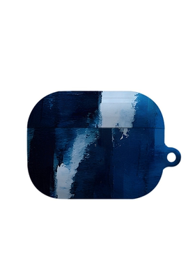 蓝色落水艺术适用苹果耳机保护套airpodspro2无线蓝牙耳机壳三代airpod二代ipod耳机套airpods3菲林