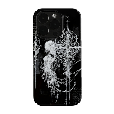 十字架漫画女孩艺术小众适用高级感卡通iPhone16pro+苹果15promax菲林手机壳新款13/1214proVIVO90