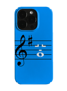 简约蓝色音乐符号艺术小众适用高级感卡通iPhone14pro+苹果15promax菲林手机壳新款13/12VIVO90