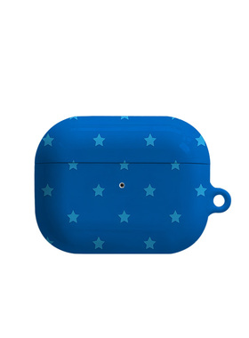 蓝色星星艺术适用苹果耳机保护套airpodspro2无线蓝牙耳机壳三代airpod二代ipod耳机套airpods3菲林