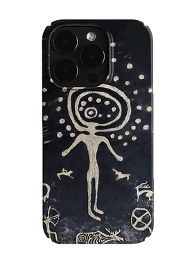 复古外星人艺术小众适用高级感卡通iPhone16pro+苹果15promax菲林手机壳新款13/1214proVIVO90