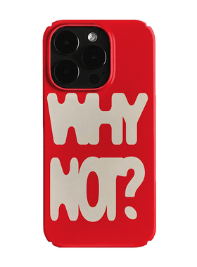 红色英文艺术小众适用高级感卡通iPhone16pro+苹果15promax菲林手机壳新款13/1214proVIVO90