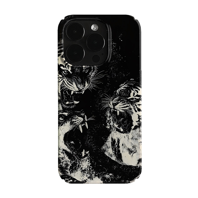 暗黑老虎艺术小众适用高级感卡通iPhone16pro+苹果15promax菲林手机壳新款13/1214proVIVO90
