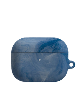 蓝色旋涡艺术适用苹果耳机保护套airpodspro2无线蓝牙耳机壳三代airpod二代ipod耳机套airpods3菲林