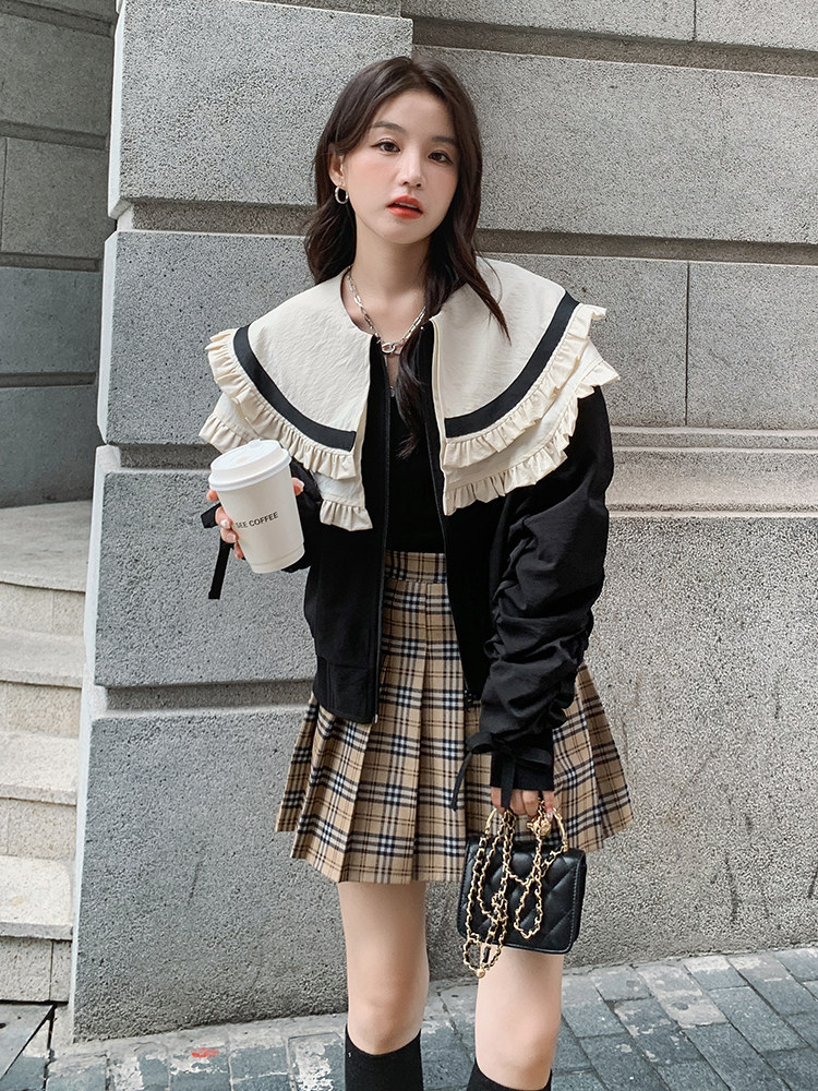 新款现货主推法式复古风春季短外套ZB100-X015-P125-K178,女装短外套,浙宝100