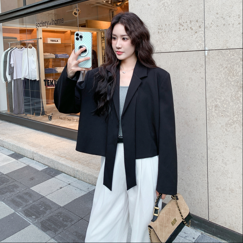 【新款】减龄气质短款西装上衣100-8675-p135-k188，女装套装/套裙，浙宝100