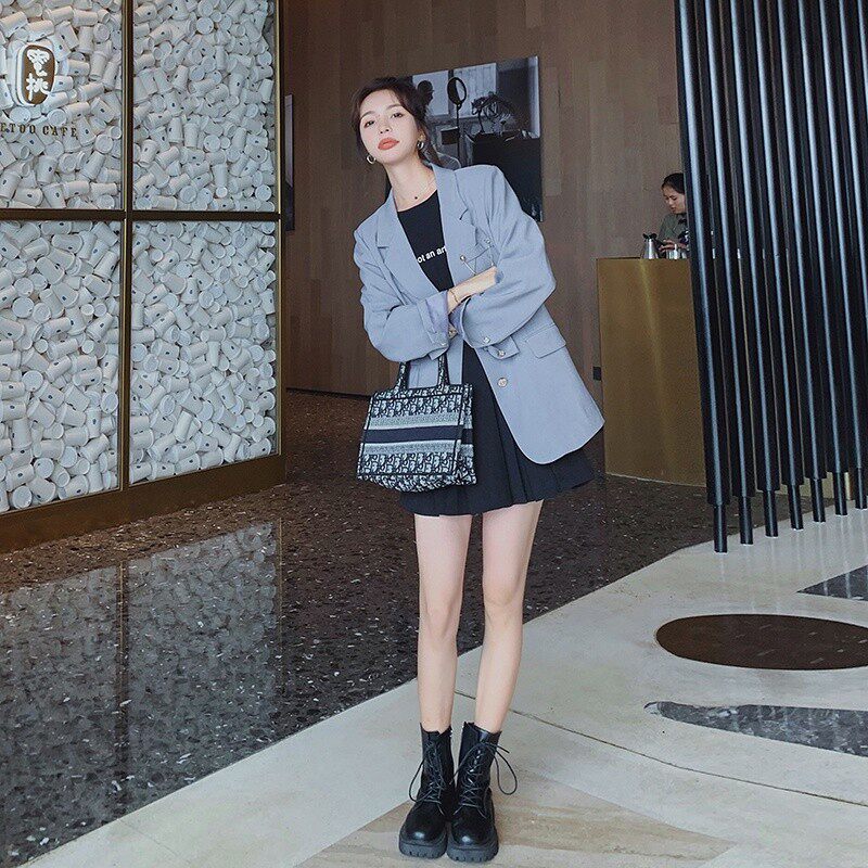 休闲西装女外套小个子时髦秋装2025年韩版时尚chic高级感百搭西服,女装西装,浙宝100