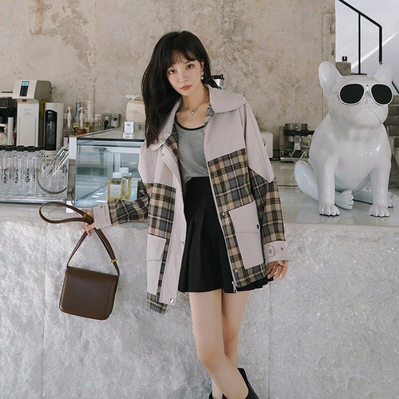 2023年春装短款风衣外套现货主推077-2199-P115-K168，女装短外套，浙宝100