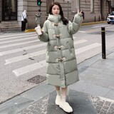 大量现货，上了就能卖可主推豆绿色长款服077-2196-P185-K268，女装棉衣/棉服，浙宝100