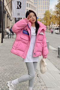 5号出货立体印花短款羽绒服077-Z8002-P170-K258图片