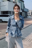 现货休闲时尚气质牛仔短外套ZB100-2130-P110-K168，女装短外套，浙宝100