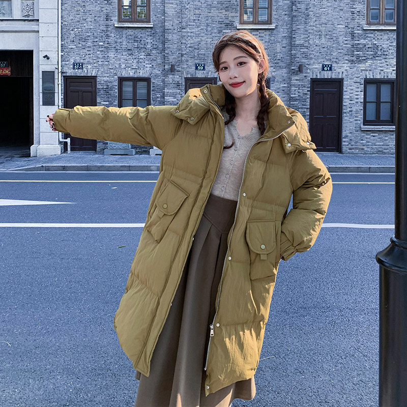 现货主推数据很好长款咸菜绿长款服077-2308-P185-268，女装棉衣/棉服，浙宝100