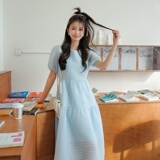 现货原创设计肌理面料中长款连衣裙B100-3160-p115-k168，女装连衣裙，浙宝100