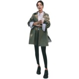 现货主推数据很好2023春装短款风衣077-2137-P130控价188，女装风衣，浙宝100