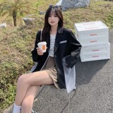 2023春新款拼接西装外套，现货，077-2229-P115-168，女装西装，浙宝100
