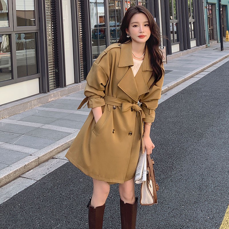 美拉德复古休闲西装外套女春秋季2025新款高级感气质炸街西服风衣图片