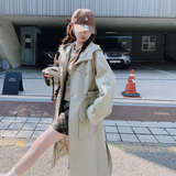 现货，秋季韩版宽松风衣外套过膝冲锋衣B100-5111-p165-k238，女装风衣，浙宝100