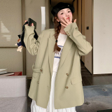 时尚后背小心机开叉设计西装外套女2025秋季新款高级感休闲小西服，女装风衣，浙宝100