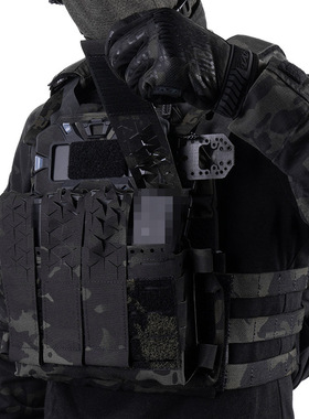 WOSPORT 户外军迷配件MK5胸挂翻盖迷彩SPUD包配件魔术贴战术装备