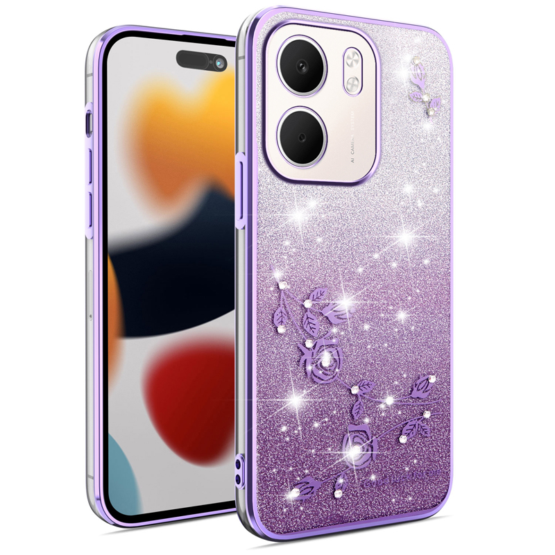 适用oppoA5x手机壳oppo A5x保护渐变套PKW110镜头全包5G防摔闪粉opa网红OPOPA男女CPH2725新款x5g硅胶X国际版